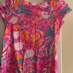Girls Lilly Pulitzer cap sleeves dress